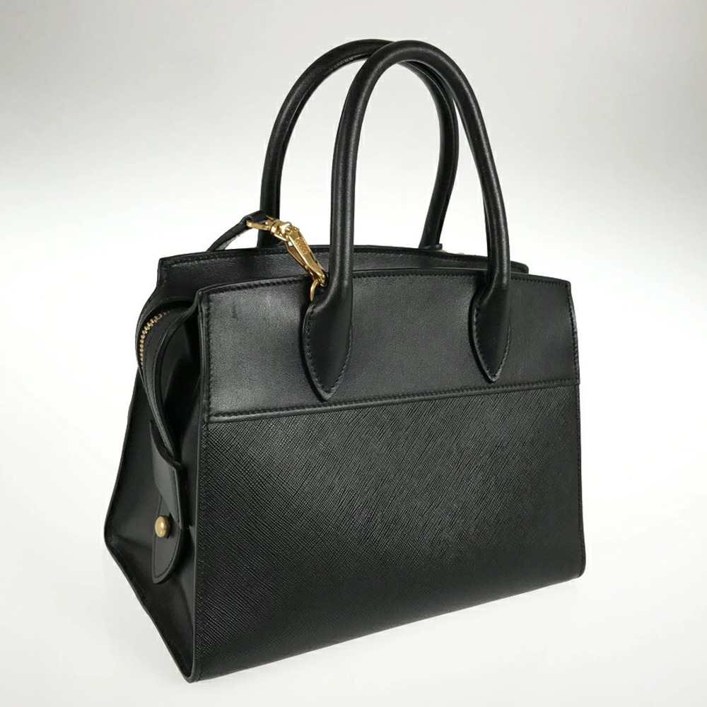 Prada Esplanade Saffiano Leather Handbag Black